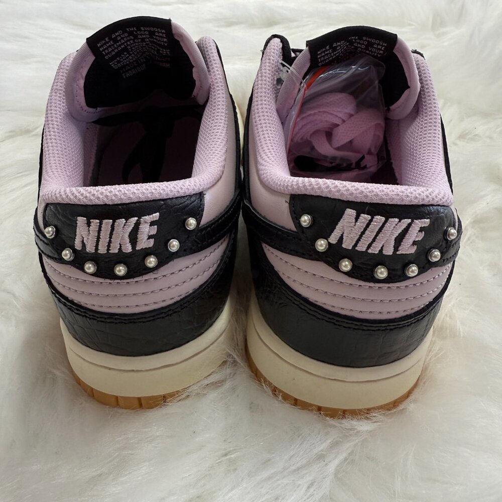 Nike Dunk Low Retro Mens Casual Shoes Black Pink HF9191-001 NEW Size 10 - Picture 5 of 6